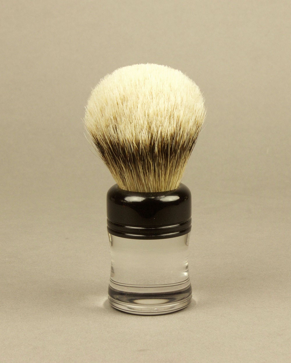 Acrylic Handle Shaving Brush, Natural Bristle