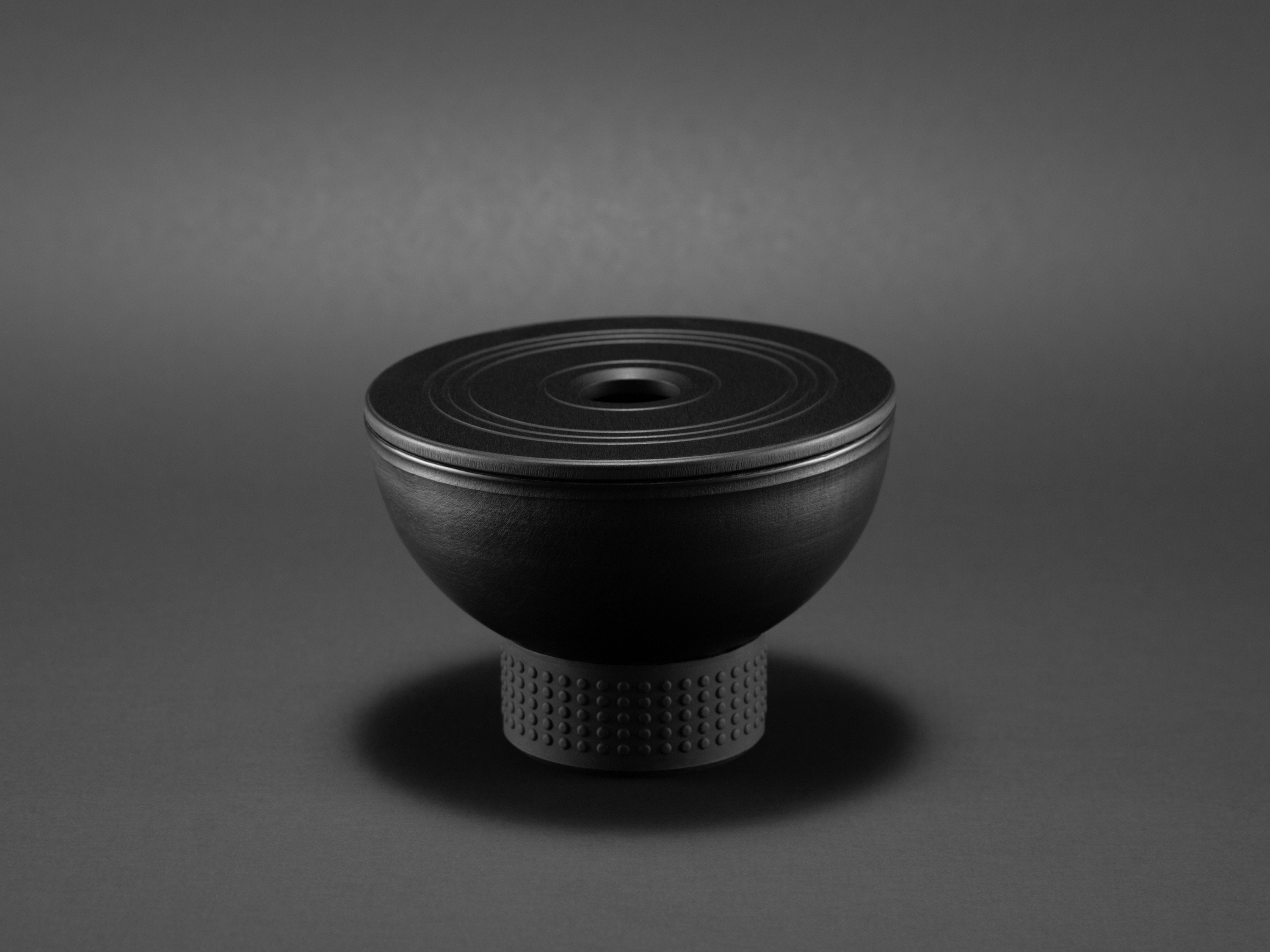 Razor-Grip Anodized Aluminum Lather Bowl, with Lid