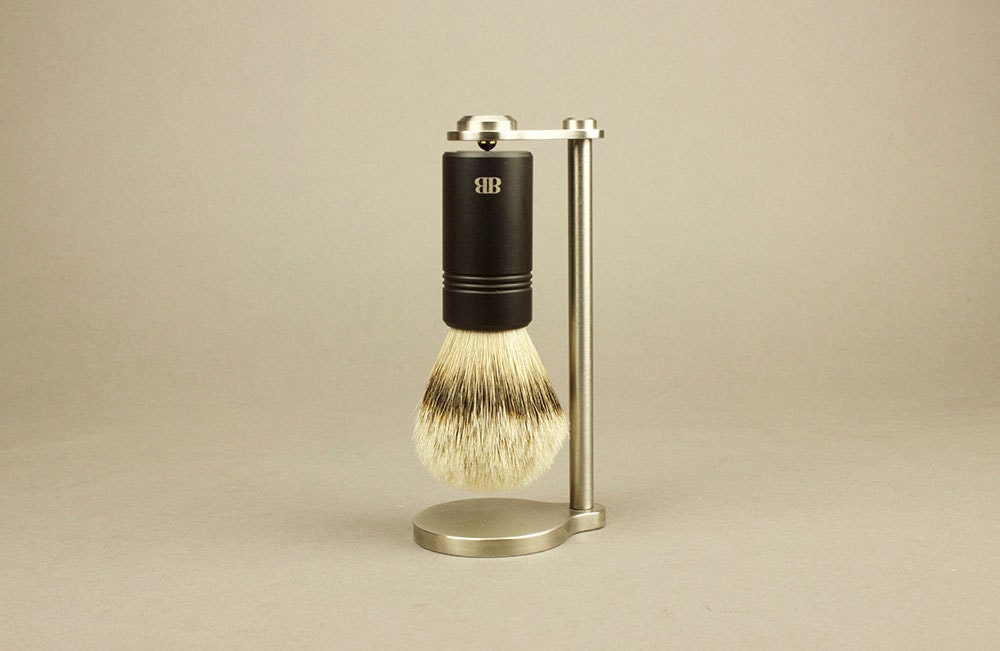 Magnetic Brush Stand &amp; Brush with Anodized Aluminum Handle